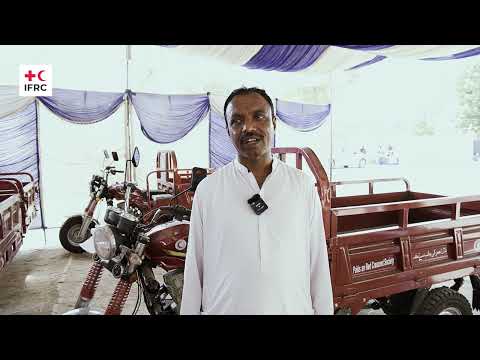 Empowering the livelihoods of flood survivors through providing loader rickshaws