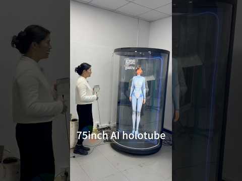 Avlink 75inch holographic display with AI software ChatGPT hologram 3D holotube China factory price