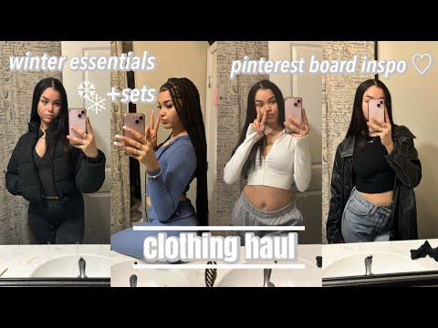 winter essentials clothing haul || building an aesthetic for the new year | fashion nova