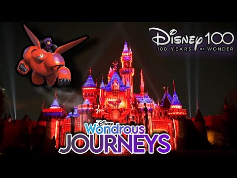 [4K] NEW! Wondrous Journeys w/ Projections Spectacular Front Castle View Disney100 Disneyland Resort