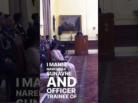 Mansi Narendra Sunavne speech in president house attendance of Mr president #ias #upsc