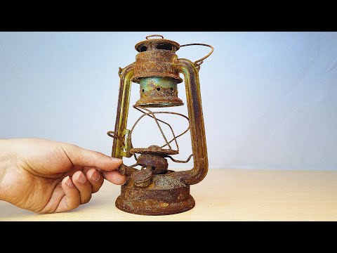 Restoring A Rusty Oil Lantern To Like New Condition