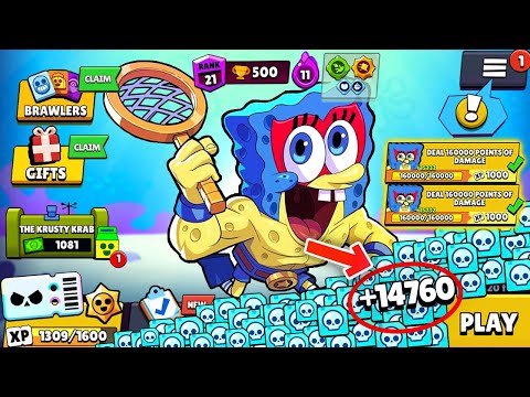 Complete KRUSTY KRAB QUEST With SPONGEBOB - Brawl Stars Quests