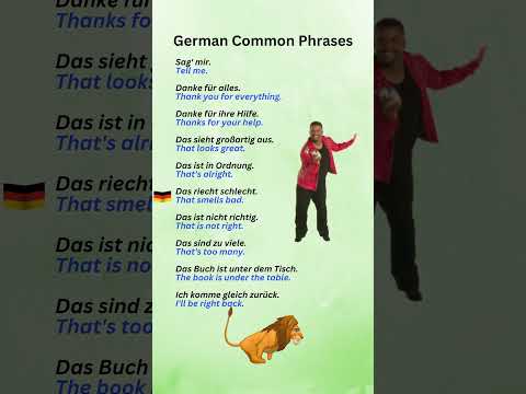 German Common Phrases Part 11 #LearnGerman #GermanPhrases