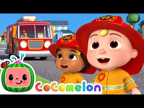 Wheels on the Fire Truck + Heroes to the Rescue! | CoComelon Nursery Rhymes & Kids Songs