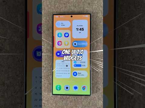 Samsung One Ui 7 - New Widgets in Light & Dark Mode! #oneui7