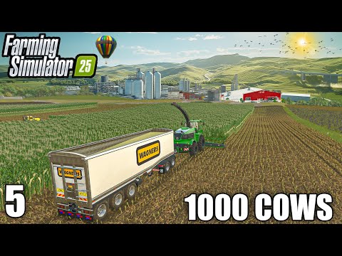 I STARTED THE SILAGE PRODUCTION | 1000 COWS Farm | Farming Simulator 25 - Ep5