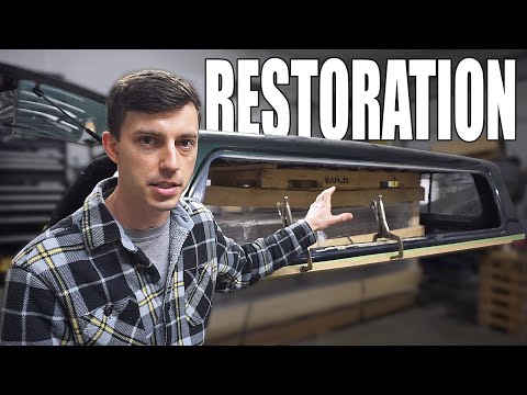 Dismantled Fiberglass Camper Shell Restoration / Repair