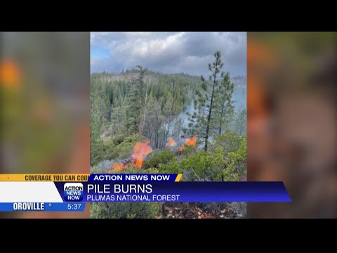 Pile burning operations continue in Plumas National Forest