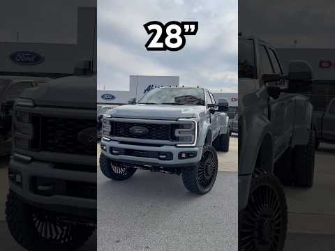 Ford F450 Platinum GLACIER GRAY Lifted on 38s and 28” Forgiatos