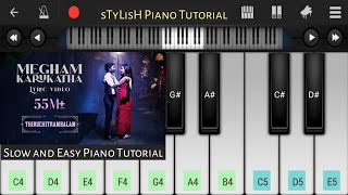 Megham Karukatha BGM - Thiruchitrambalam | Easy Piano Tutorial