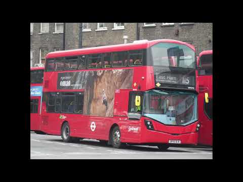 Refurbished Wright Gemini 3 Volvo B5LH Go Ahead WHV42 BP15OLN on 115 Moving Forward at Aldgate Stand