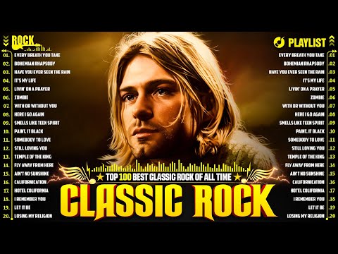 Nirvana, Led Zeppelin, Bon Jovi, Aerosmith, U2, ACDC 🤘 Classic Rock Songs 70s 80s 90s Full Album