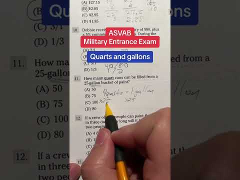 ASVAB Arithmetic Reasoning answers walkthrough 11