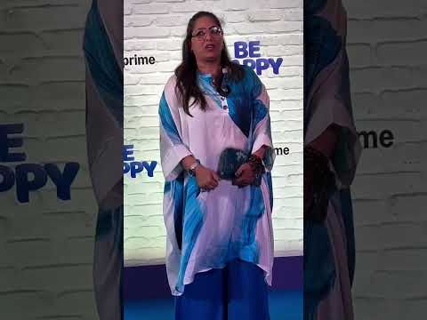 Geeta Kapur Attend At Blue Carpet Of Film Be Happy. #geetakapur #spotted #e24