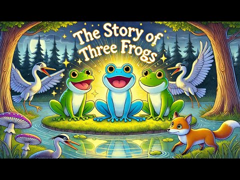 The Story Of Three Frogs | Bedtime Stories for Kids in English | Cartoon Story For Kids #frogs