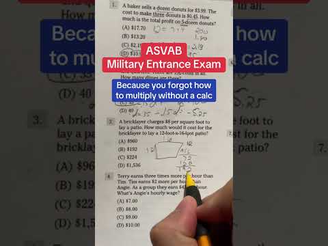 ASVAB Arithmetic Reasoning Practice Problem of the Day3 #asvab #arithmeticreasoning #afqt #military