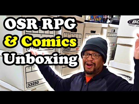 HE CLOSED HIS OSR RPG & COMIC BOOK STORE! Unboxing For Our Next Online Auction