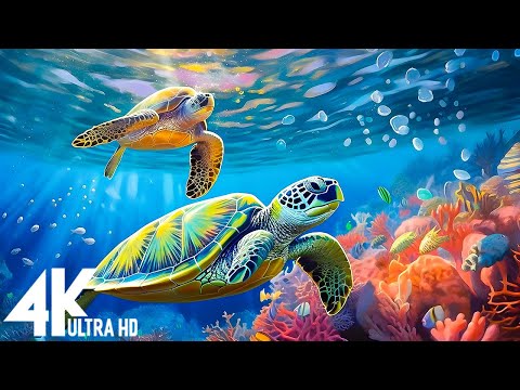 The Best 4K Aquarium for Relaxation 🐠 Sleep Relax Meditation Music - 4K UHD Screensaver