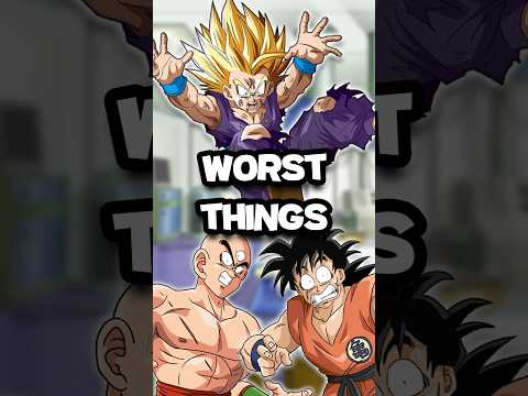 The WORST Things Every Z Fighter Has Done! #shorts #dragonball #goku