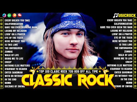 Top 100 Classic Rock Songs Of All Time🔥Queen, ACDC, Guns N Roses, Aerosmith, U2, Bon Jovi, Metall