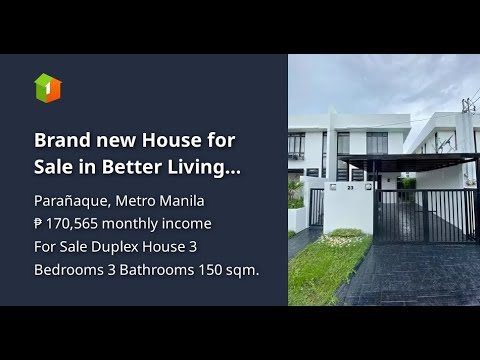 Brand new House for Sale in Better Living Subd Don Bosco Paranaque City