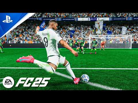 FC 25 | Real Madrid vs Man City - UCL 24/25 Play-Offs | Realistic TV Broadcast Camera | PS5 PRO