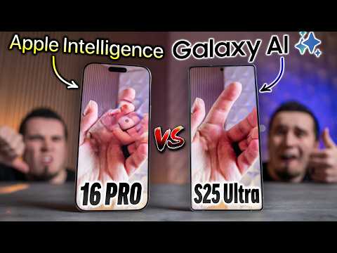 Does Apple’s AI Suck? 16 Pro vs S25 Ultra with Galaxy AI BATTLE!