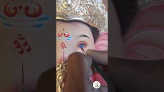 Ganpati Bappa Aakhni | Ganpati Eyes Making | 🙏🥰😍 #ganpati #ganpatibappamorya #youtube #shorts