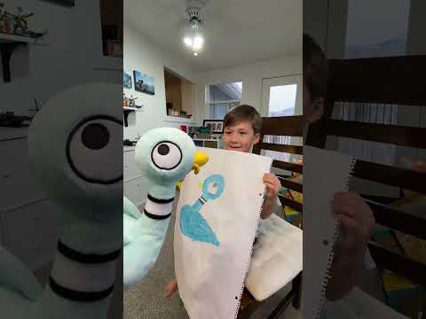 Nexus Has a Surprise for THE PIGEON Find Out What It Is! #artforkids #thepigeon #youtubeshorts