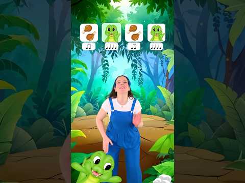 Rhythm clap along for kids/beginners 🐊💕 #rhythm #challenge #kids #music #learn #game