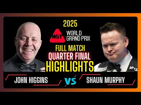 John Higgins vs Shaun Murphy Quarter Final Full Highlights | World Grand Prix 2025 | #snooker2025