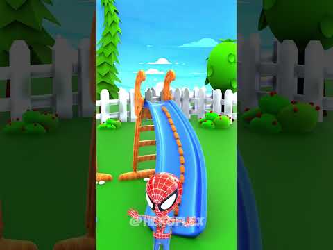 Watch Lil Spidey play and drive Hulk crazy 😂 #hulk #spiderman #hero #funnyanimation