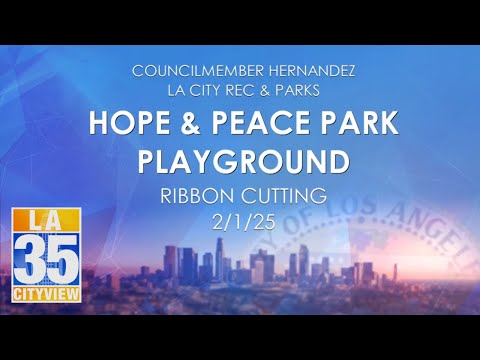 Hope & Peace Park Playground Ribbon Cutting 2/1/25