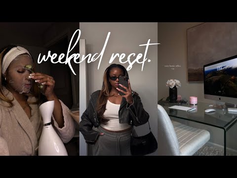 Weekend Reset ❥ organizing, paying bills, + self care night!