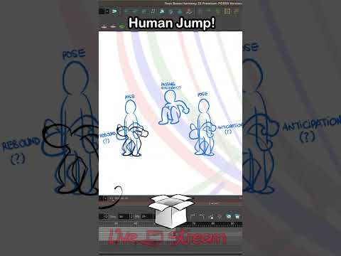 Back on track! Live stream of a "JUMP!" animation 🤓👍🫂✏️#animation2d #livestream #subscribe #toonboom