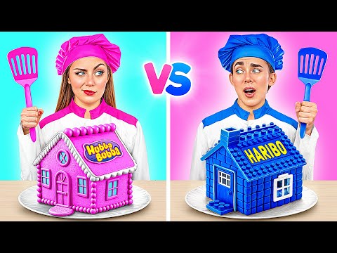 Pink VS Blue Cake Decorating Challenge | Boys VS Girls Funny Moments by Multi DO Challenge