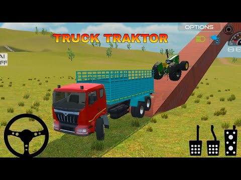 जॉनडेयर ट्रैक्टर को कराया मोडीफाई😱 गैरेज में ll TATA TRUCK #trending #traktor #viralvideo #gaming