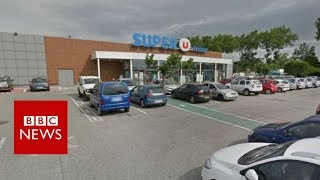 BREAKING NEWS:  Hostage situation at supermarket in Trèbes, France- BBC News