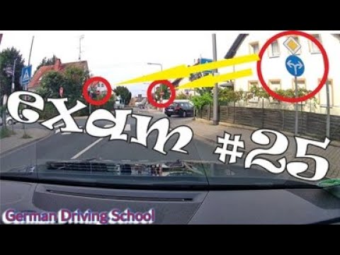 Real Driving Exam #25 - German Driving School - Driving in parts of Frankfurt