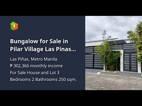 Bungalow for Sale in Pilar Village Las Pinas City