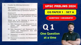 The Atmosphere Is heated ..|| UPSC PRELIMS 2024 || GS 1 || One Question At A time | Aditya Awasthi