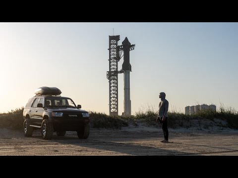 Truck Camping at Launch of Worlds Largest Rocket