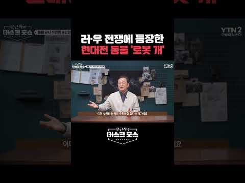 러·우 전쟁에 등장한 현대전 동물 '로봇 개'