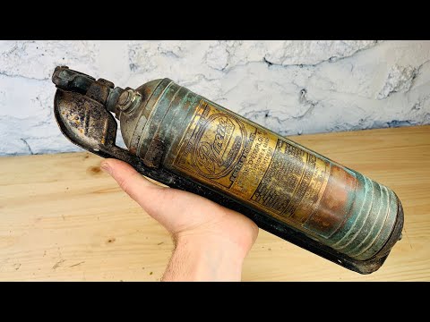 Rusted Broken fire extinguisher Restoration