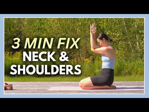 3 min Neck & Shoulder Yoga Release (NECK & SHOULDER STRETCHES)