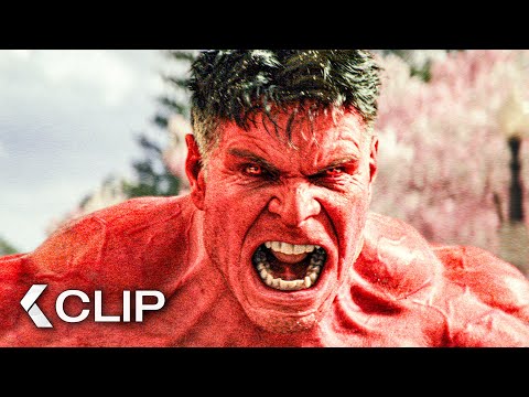 Captain America vs. Red Hulk Fight Scene - CAPTAIN AMERICA 4: Brave New World (2025)