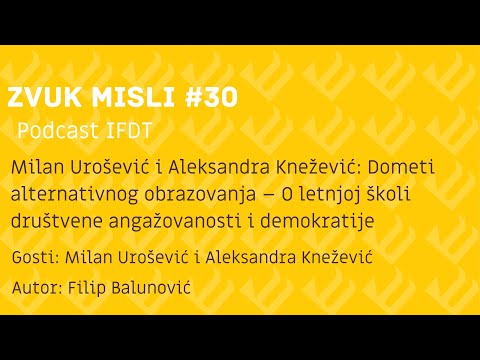 Zvuk Misli #30 - Milan Urošević i Aleksandra Knežević: ANDEM