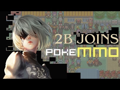 2B JOINS PokeMMO - NIER/Pokémon CROSSOVER ( Fan art Time Lapse)