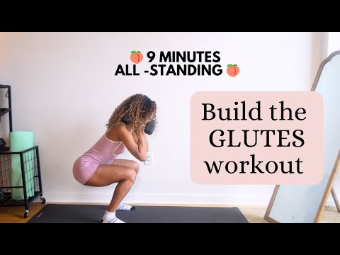 All Standing Build THA GLUTES workout from HOME!